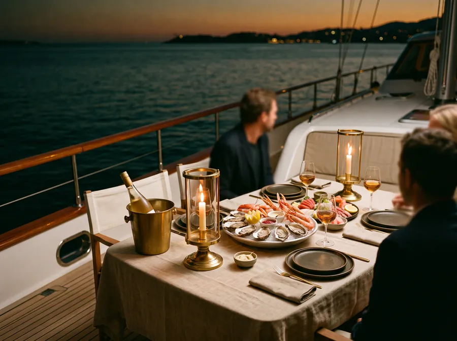 Der Gastgeber an Deck
